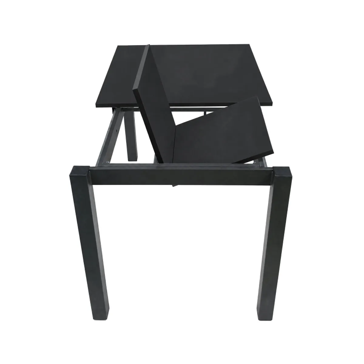 Valencia - Table de cuisine snack rectangulaire extensible — vue 3