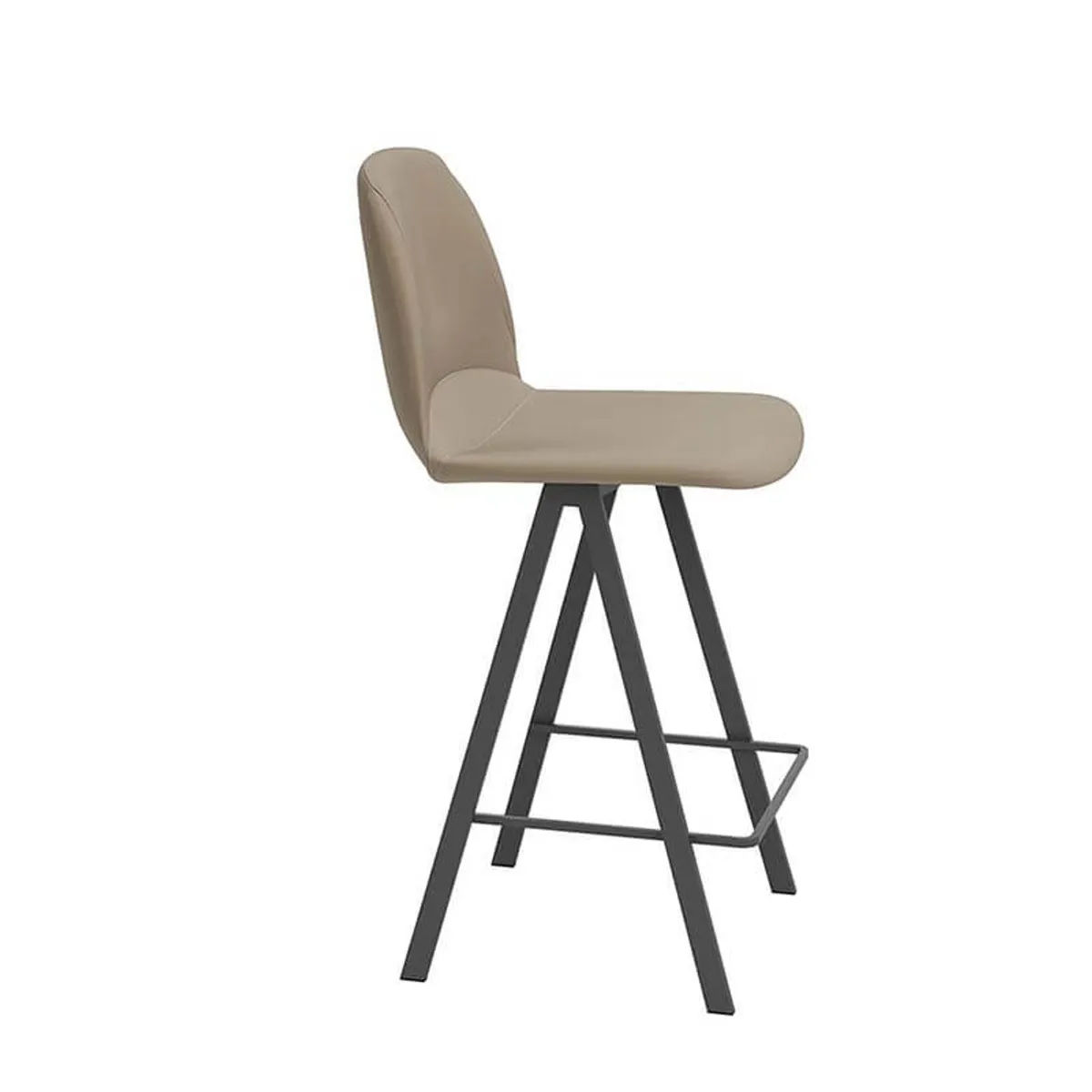 Ona - Tabouret moderne rembourré en simili hauteur snack — vue 5