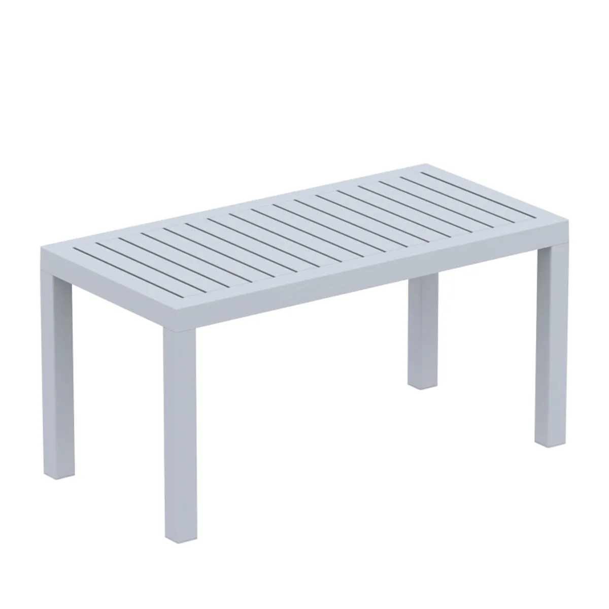 Ocean - Table basse de jardin en résine rectangulaire — vue 3