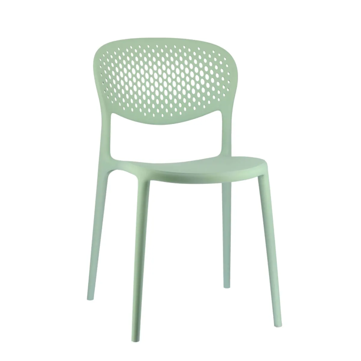Abby Connubia® - Chaise empilable en polypropylène recyclé avec dossier microperforé — vue 3