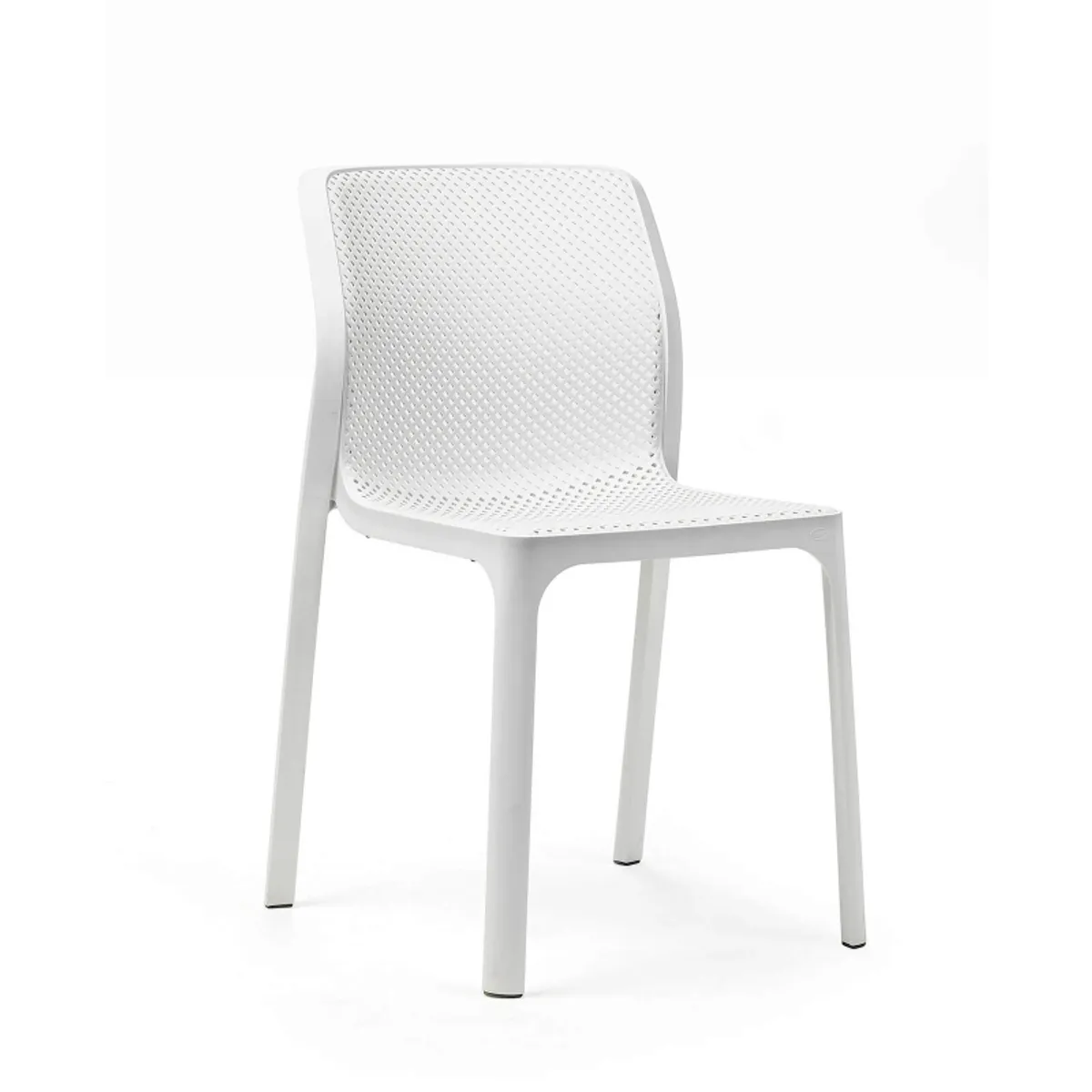 Bit - Chaise moderne empilable en polypropylène — vue 4
