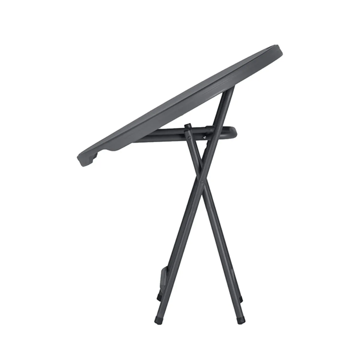 Praxis - Table pliante ronde gris foncé — vue 3