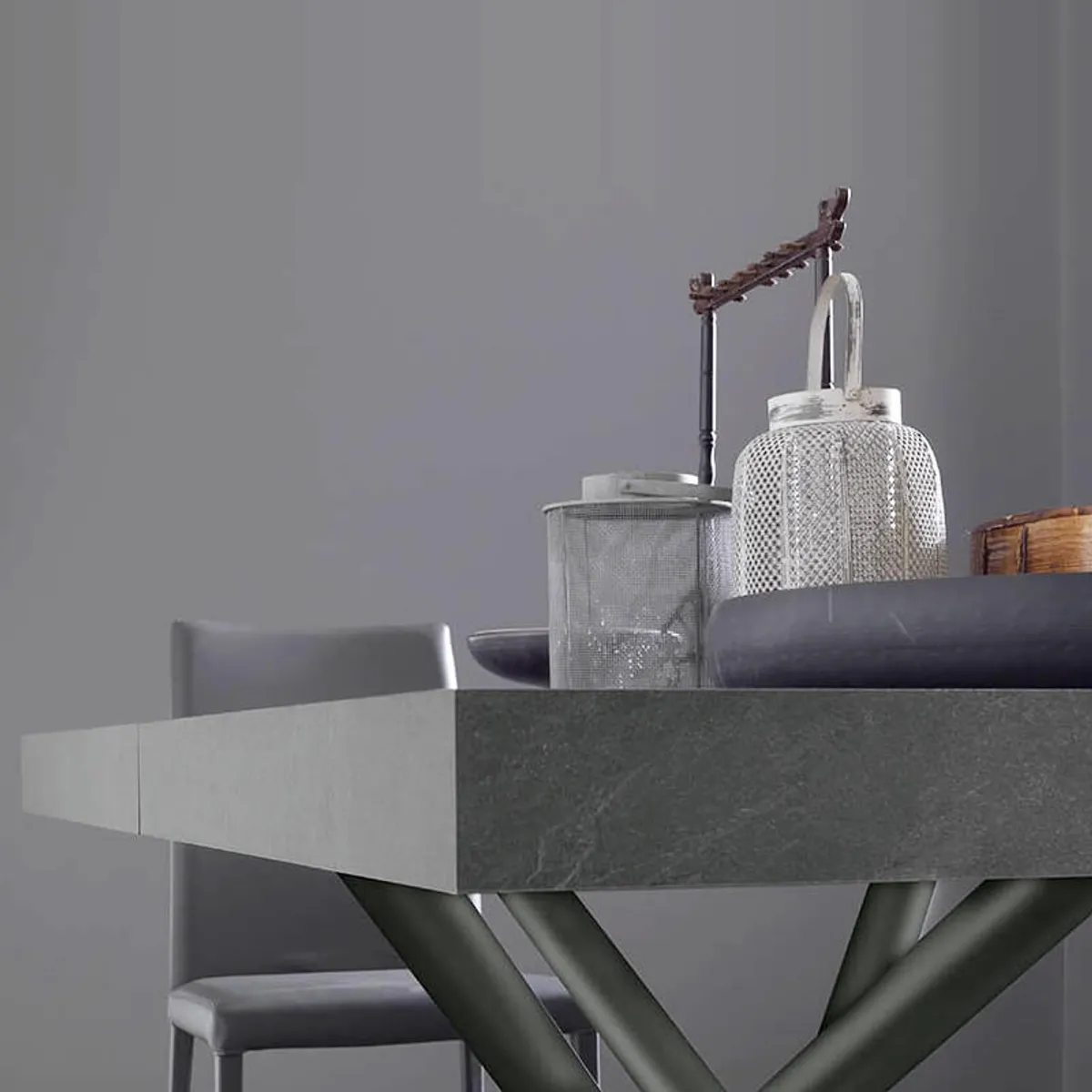 Fahrenheit - Table extensible design de fabrication italienne en mélaminé — vue 5