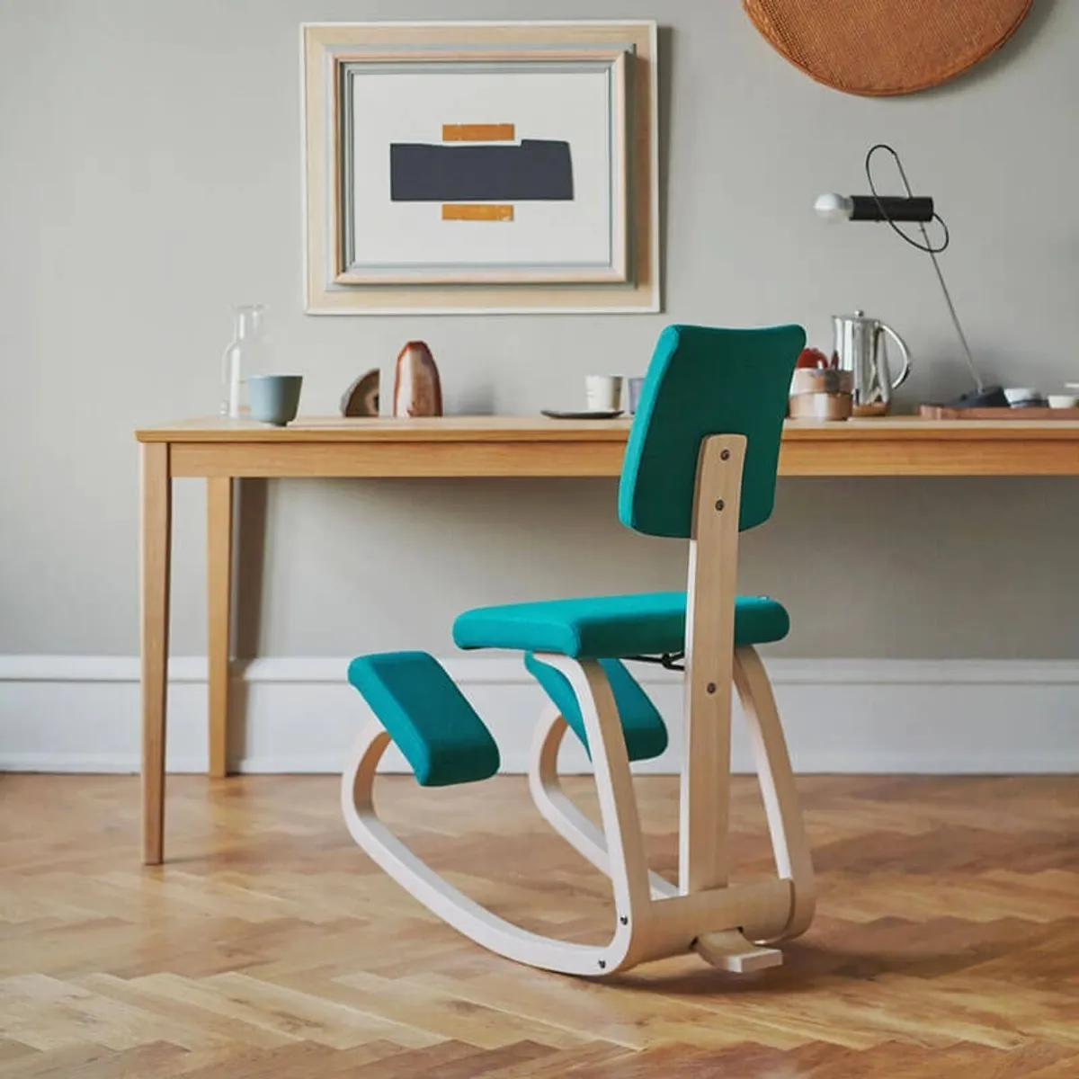 Variable plus - Chaise de bureau ergonomique à bascule en tissu