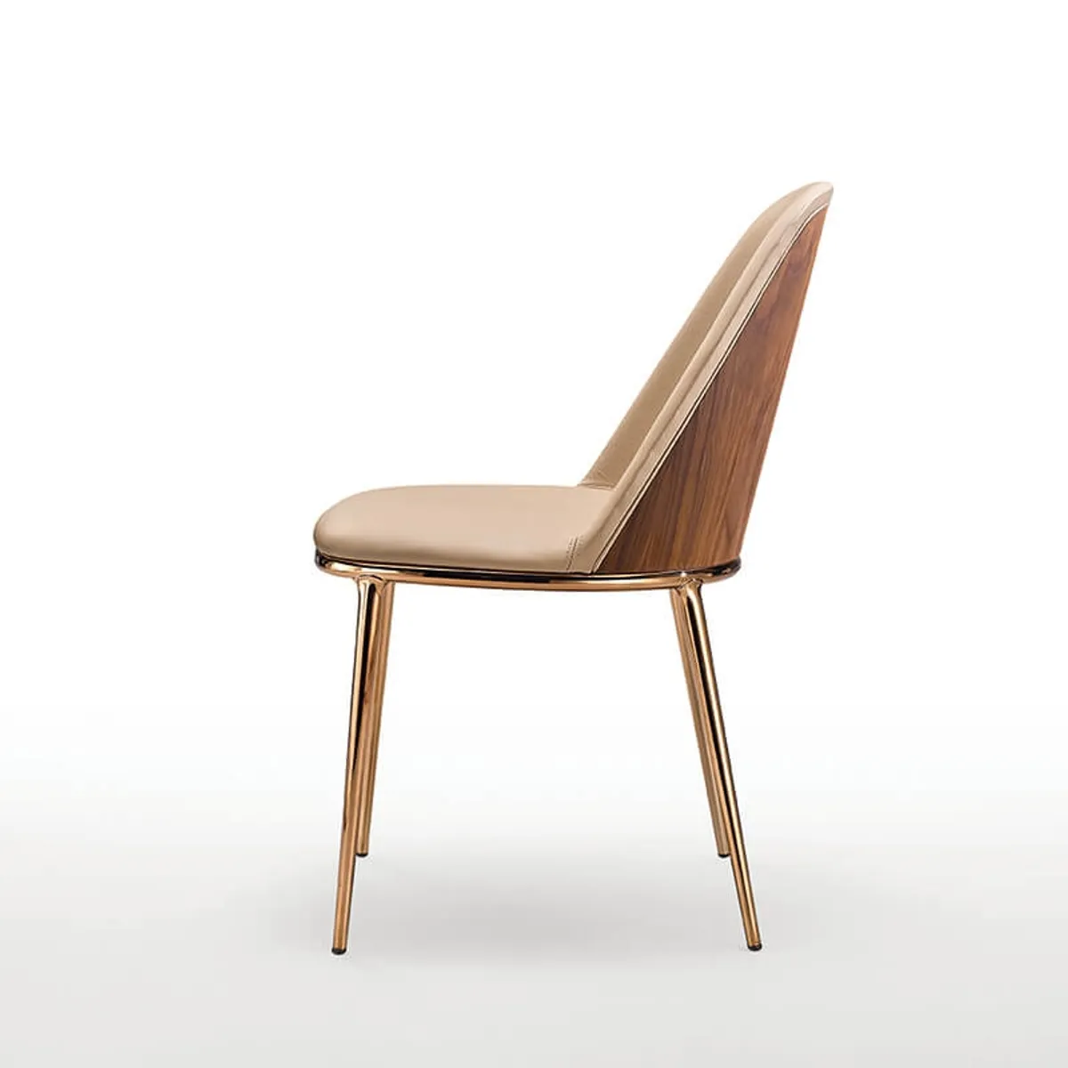 Léa Midj® - Chaise design italienne avec dos du dossier en bois — vue 3