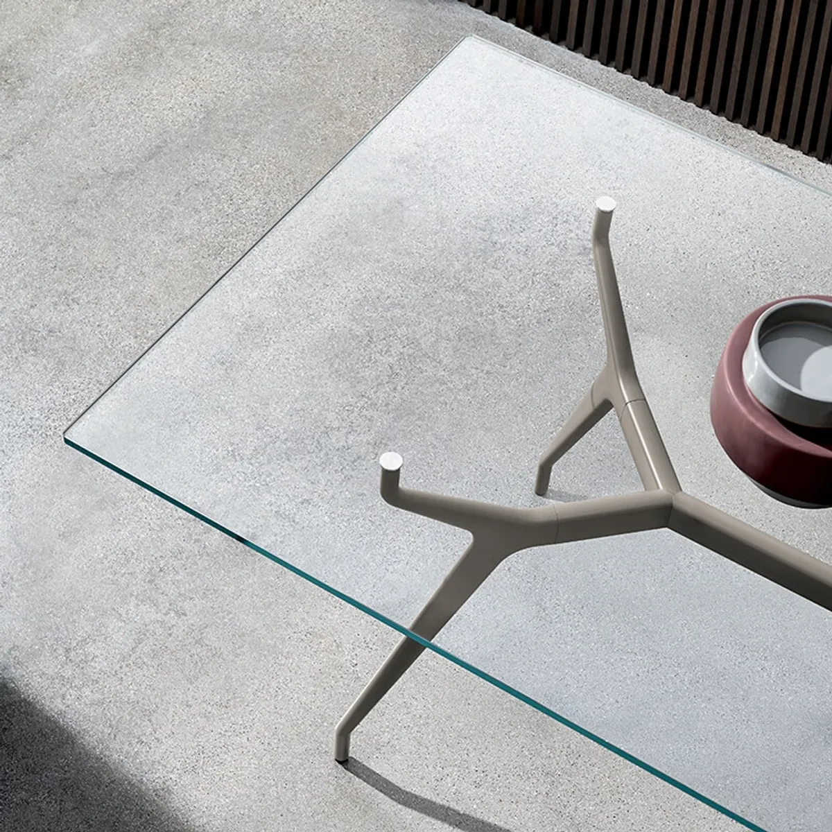 Arkos Sovet® - Table design italien rectangulaire en verre — vue 4