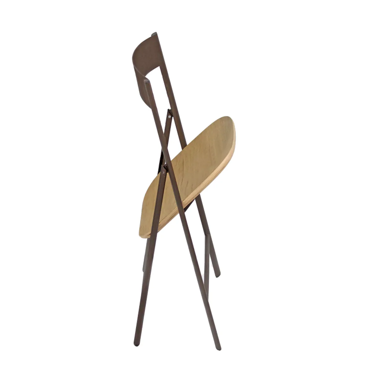Jolie - Chaise pliante italienne en bois et métal — vue 4