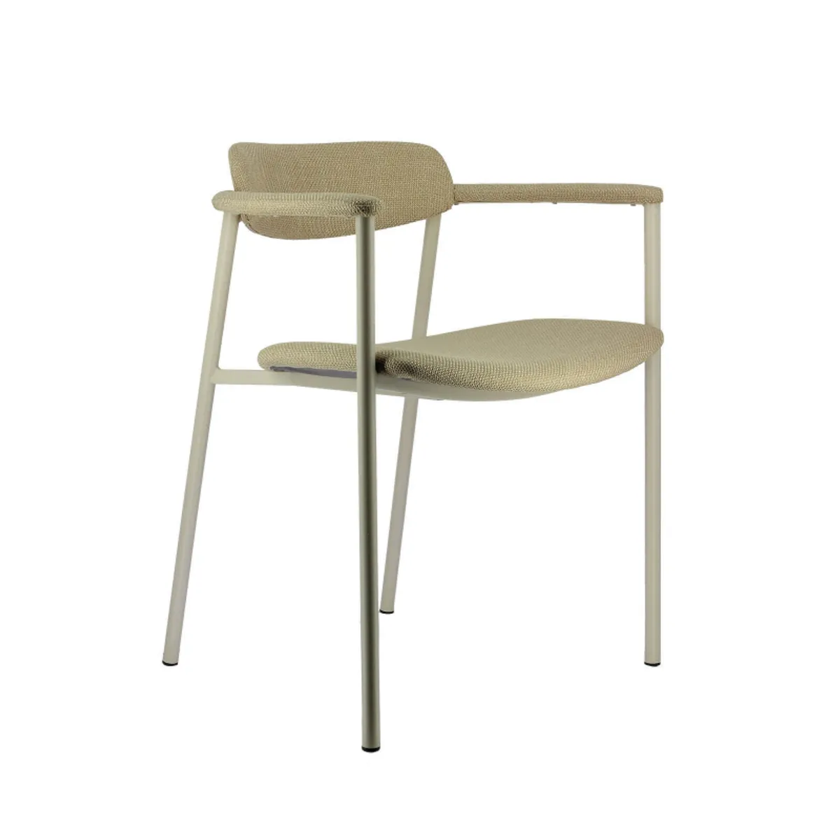 Cassis - Fauteuil moderne en tissu avec accoudoirs et pieds en métal — vue 5