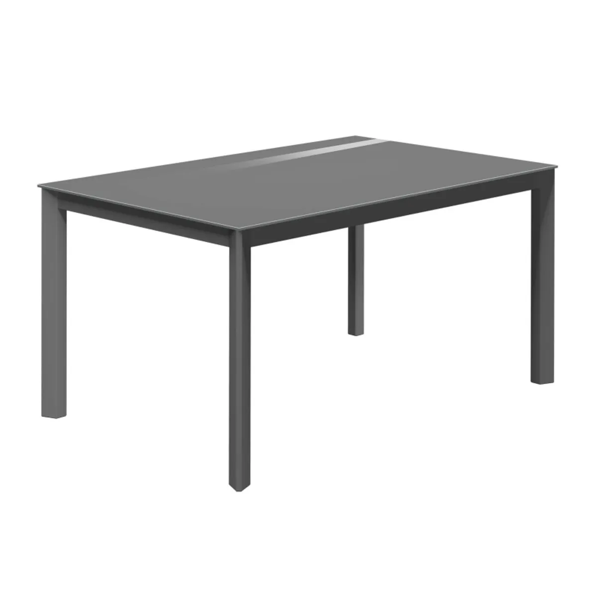 Multiplus - Table sur mesure en verre avec pieds en métal — vue 3