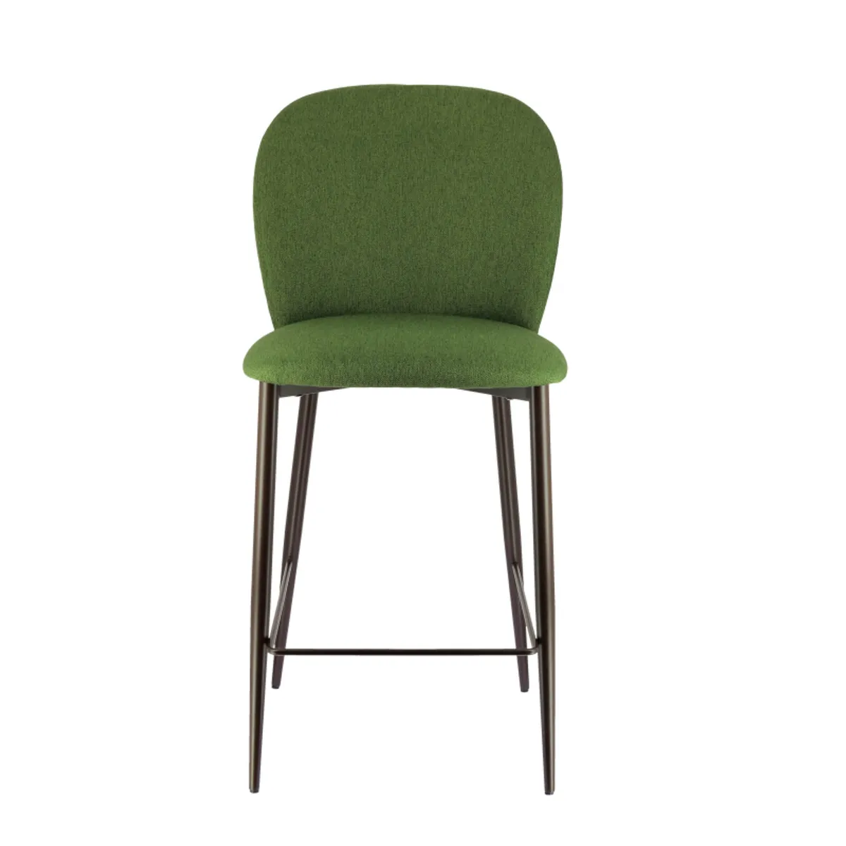 Odette - Tabouret snack moderne en tissu avec pieds en métal — vue 5
