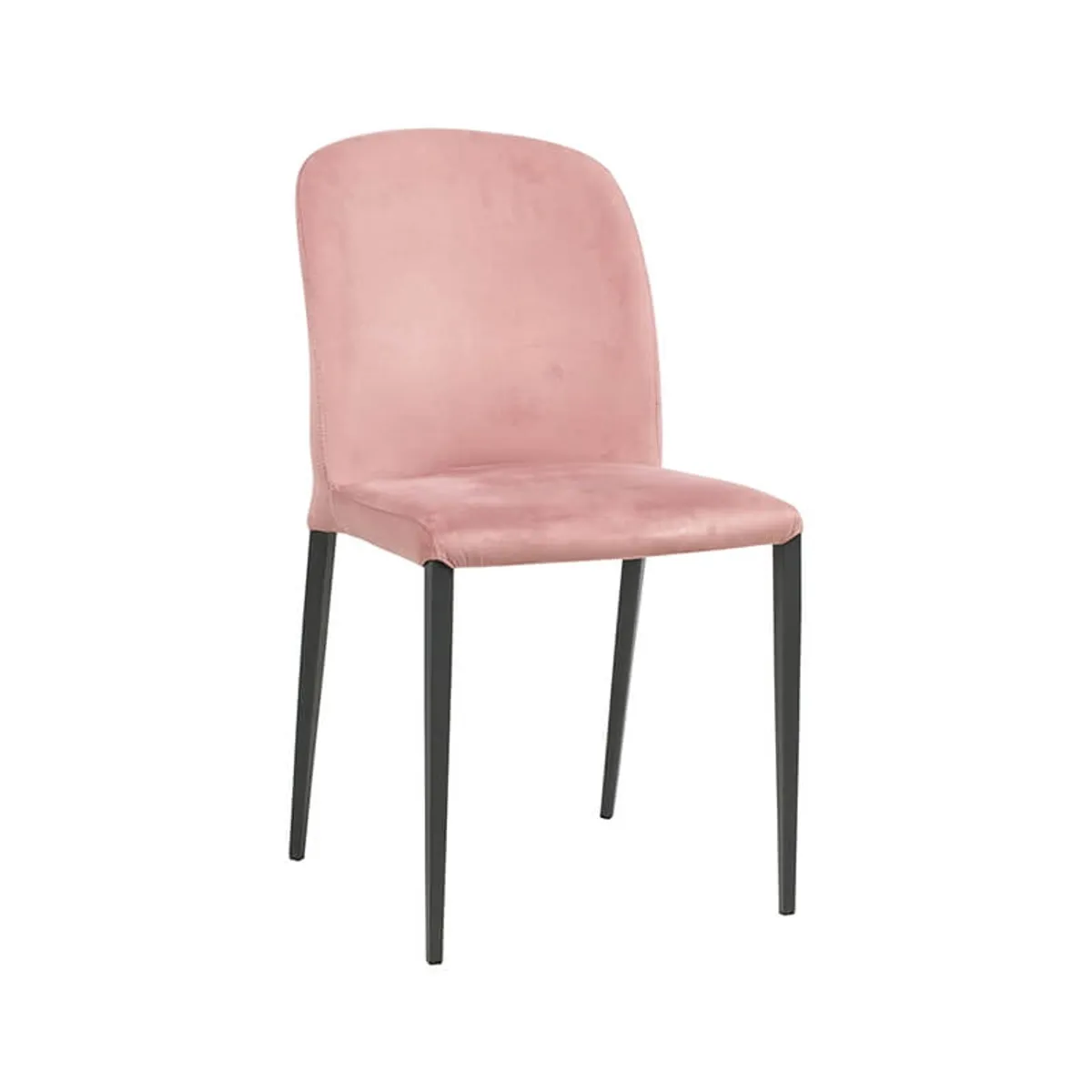 Julie - Chaise en tissu italienne avec pieds en métal