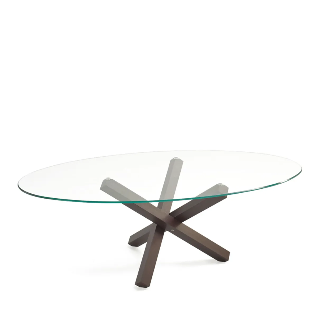 Aikido Sovet® - Table de salle à manger ovale design en verre — vue 3