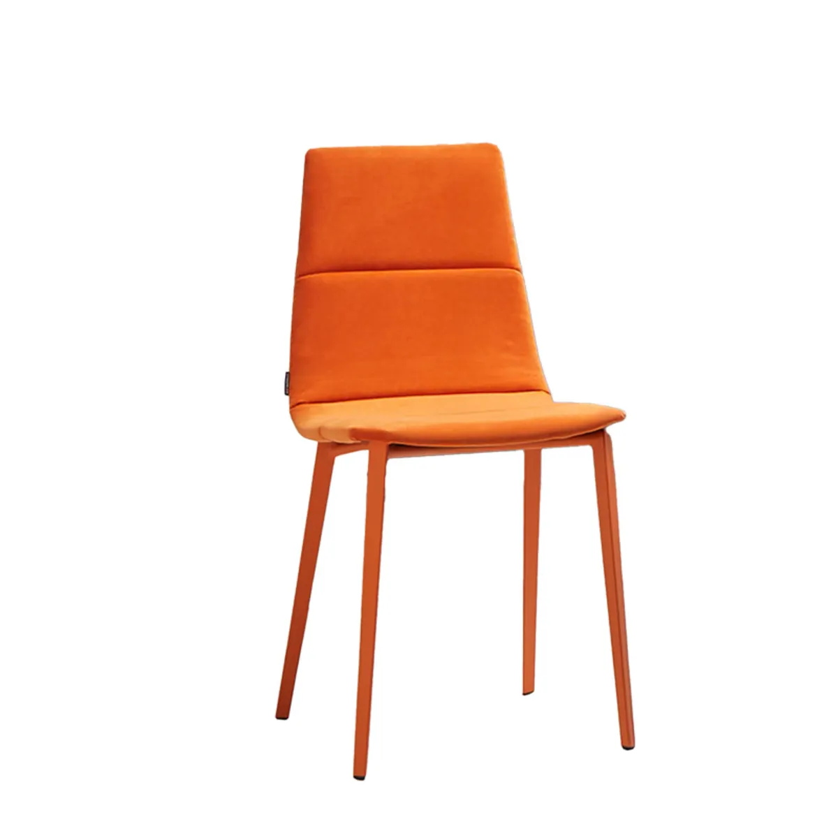 Salt Mobliberica® - Chaise avec coque matelassée en tissu et pieds métal