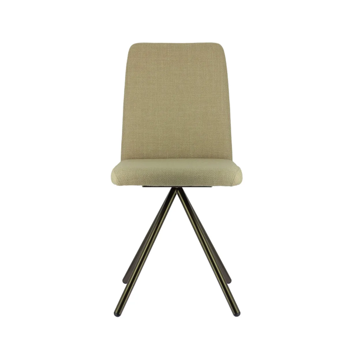 Charentes - Chaise moderne en tissu et pieds métal — vue 3