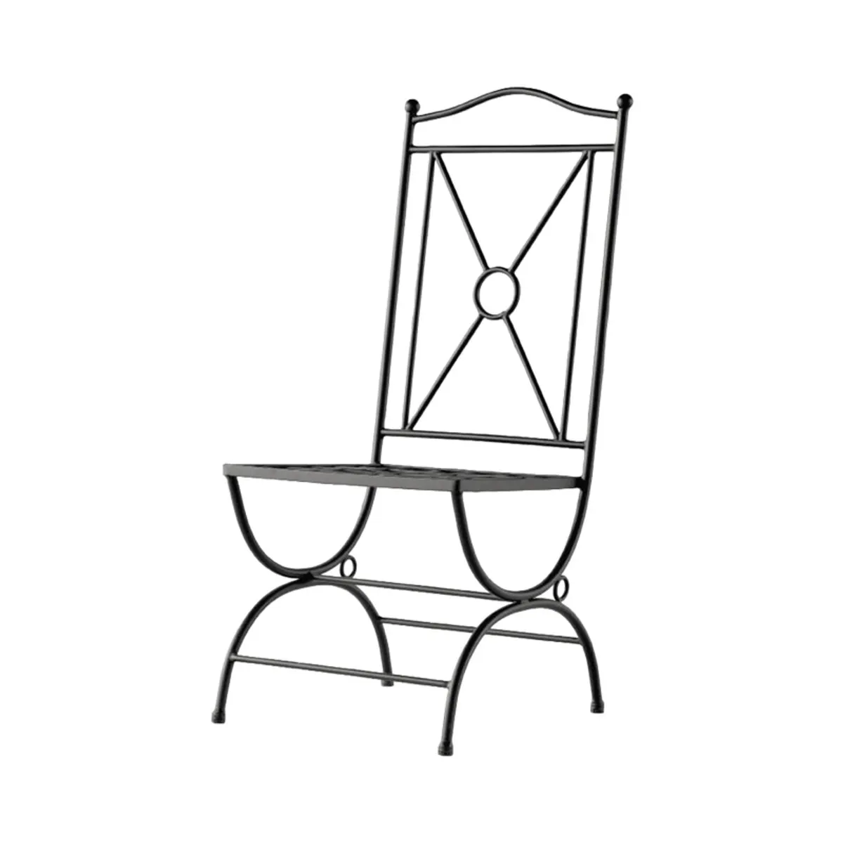 Atenas - Chaise de jardin provençale en métal — vue 4