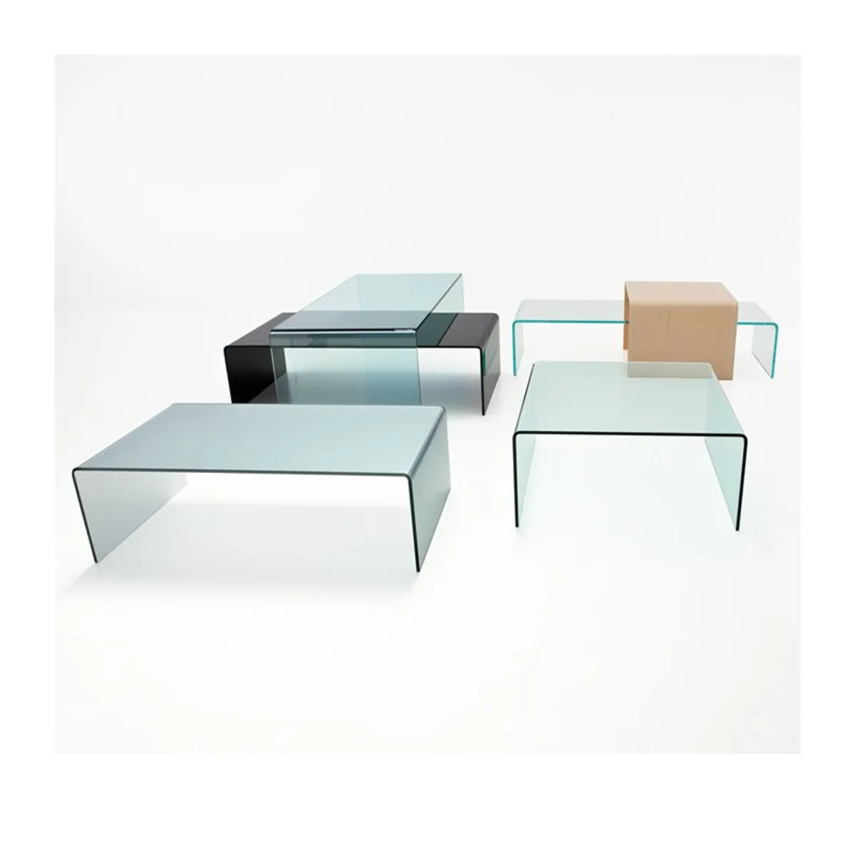 Bridge Sovet® - Table basse moderne rectangulaire en verre — vue 5