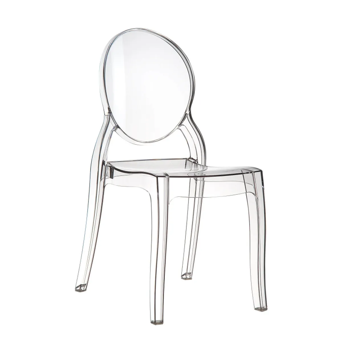 Elizabeth - Chaise médaillon transparente en polycarbonate — vue 5