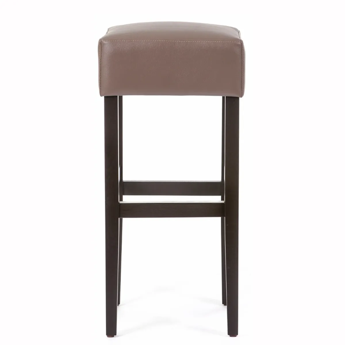 BarMax - Tabouret de bar sans dossier en synthétique et bois — vue 4