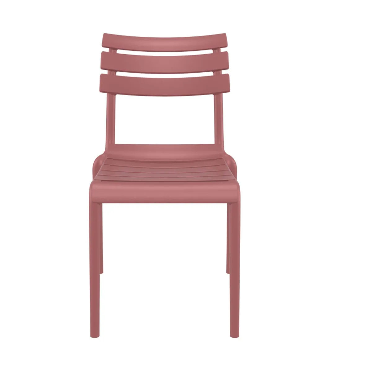 Helen - Chaise de jardin moderne empilable en polypropylène — vue 4