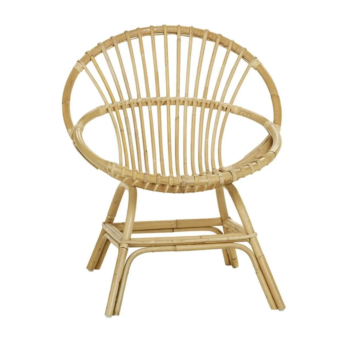 Brigitte - Fauteuil coquille en rotin — vue 5