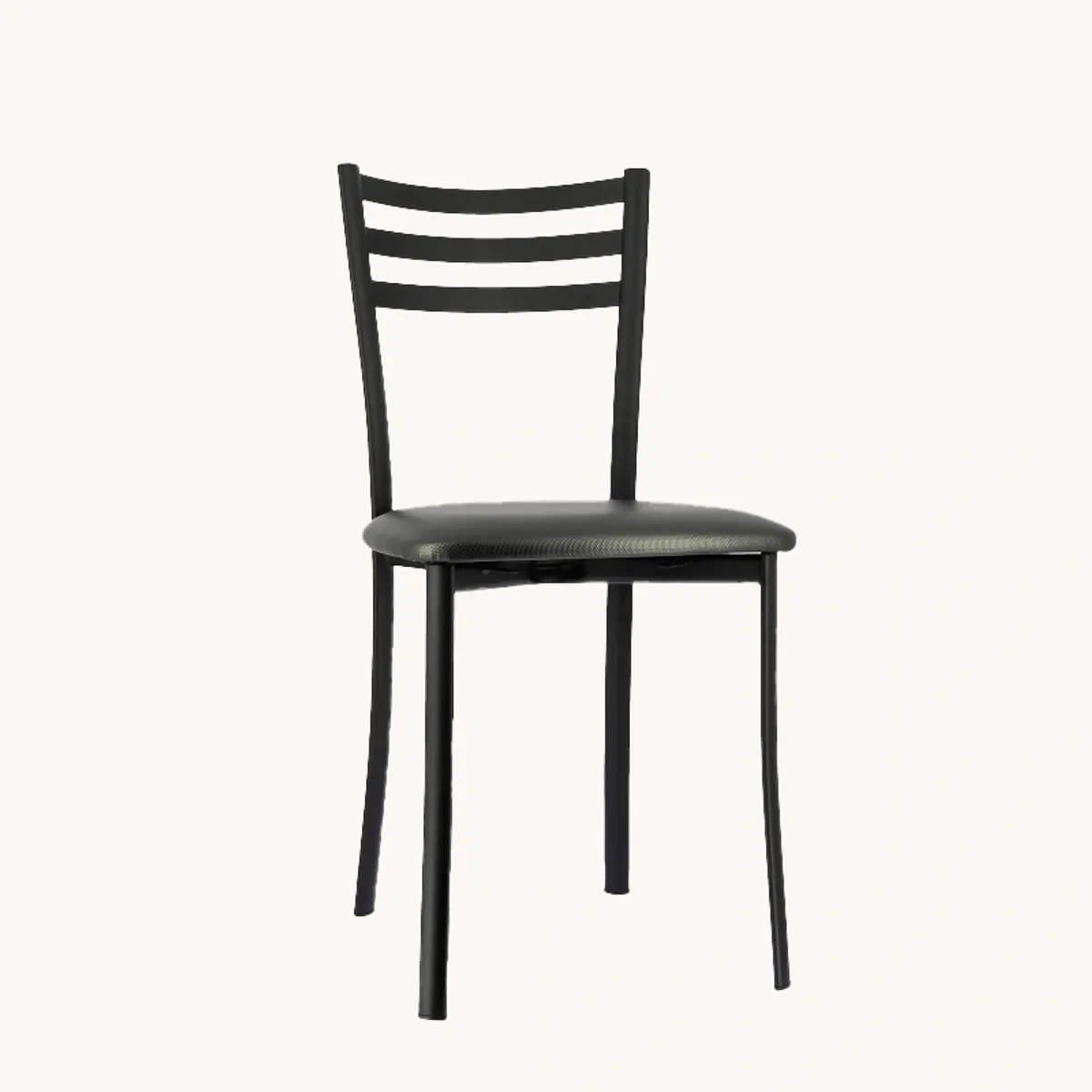 Ace 1320 - Chaise de cuisine en métal avec assise en simili rembourrée
