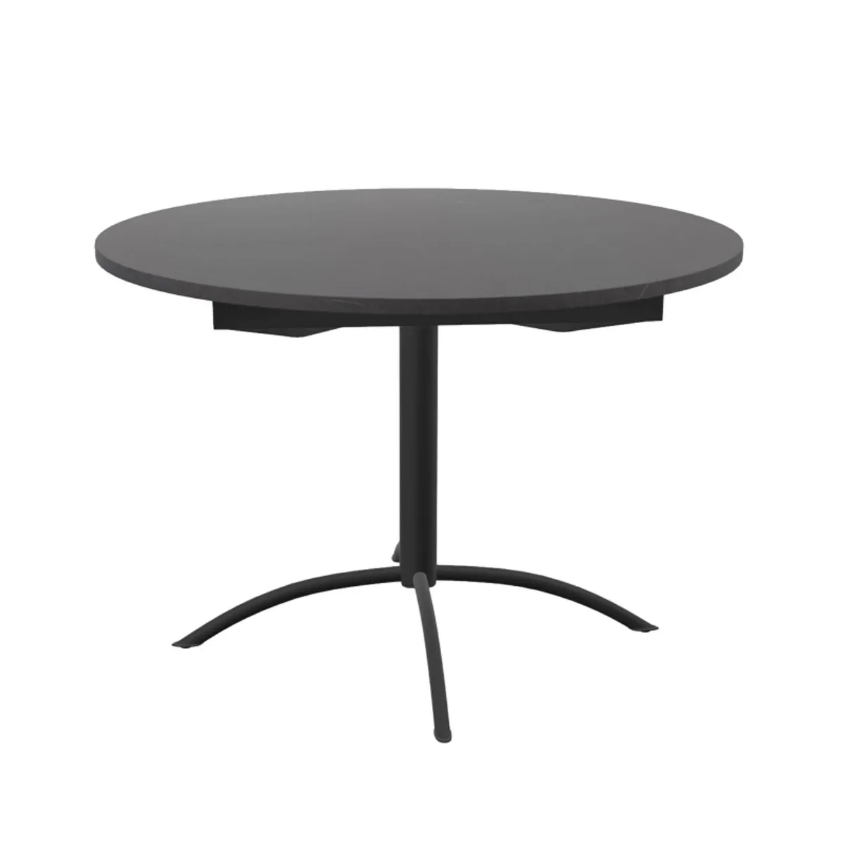 Laser - Table de cuisine ronde en stratifié extensible — vue 3