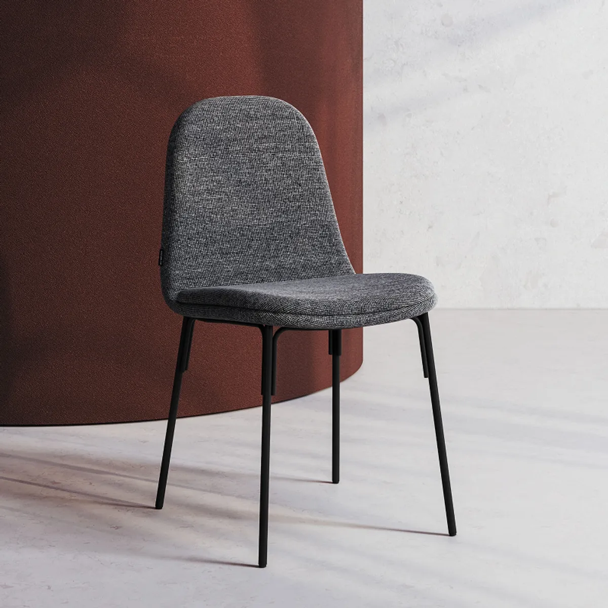 Galet Mobliberica® - Chaise design coque avec pieds en métal