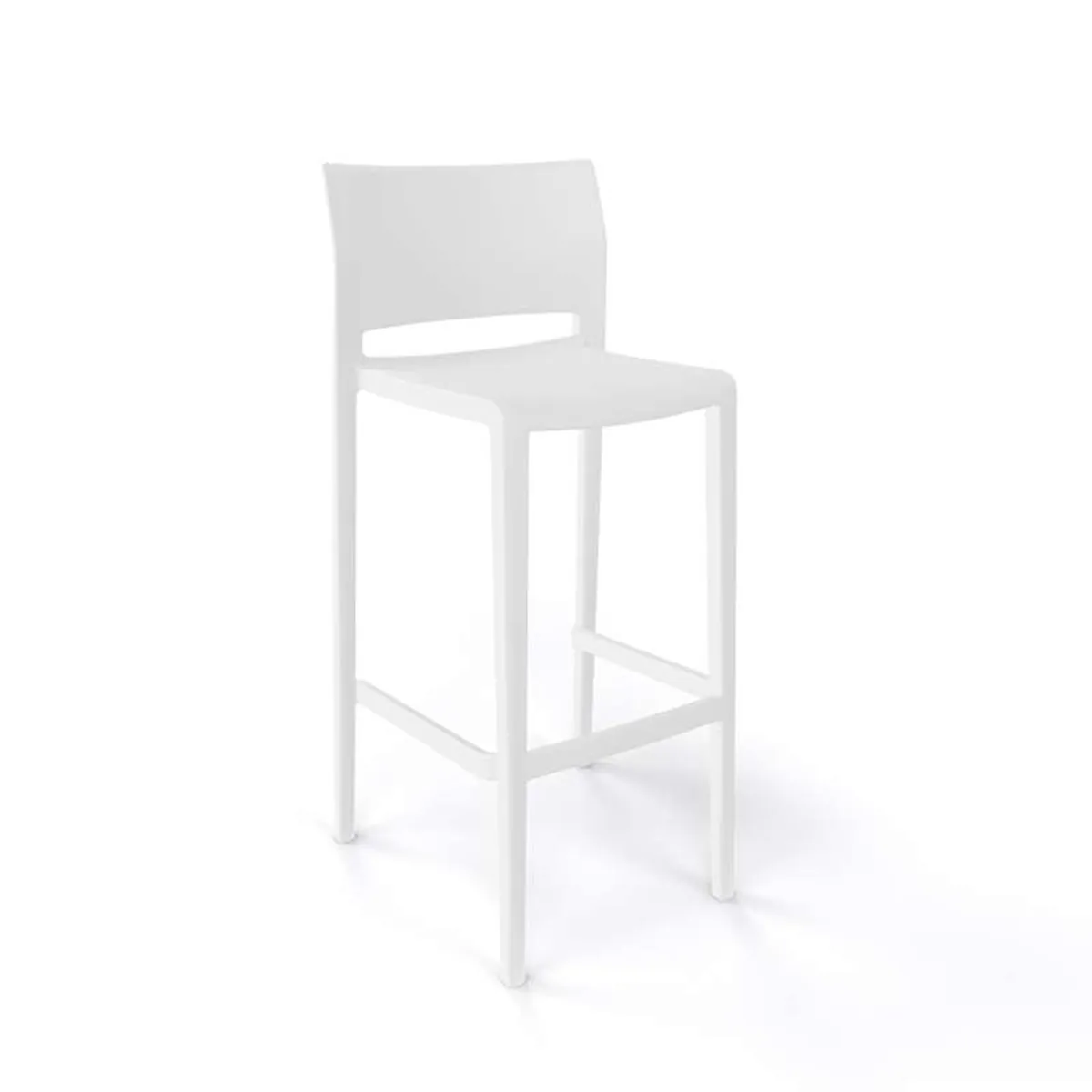 Bakhita - Tabouret de bar d'extérieur empilable — vue 4