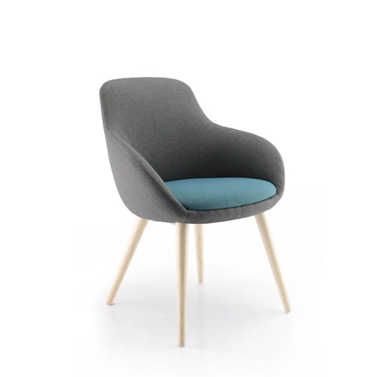 Eneka 02 - Fauteuil made in France confortable en tissu — vue 5