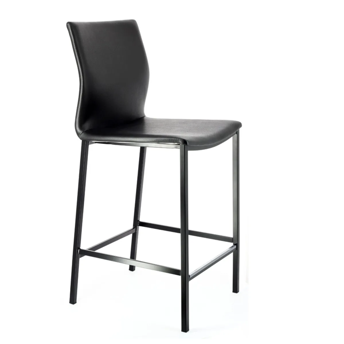 Sierra - Tabouret snack en métal et simili — vue 3