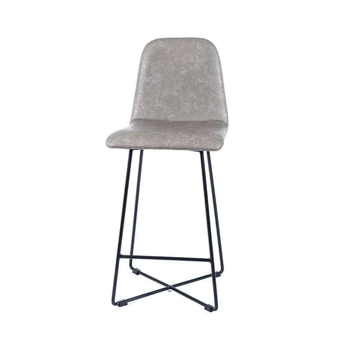 BarPandora diamant - Tabouret snack design rembourré avec pieds filaires en métal noir — vue 4