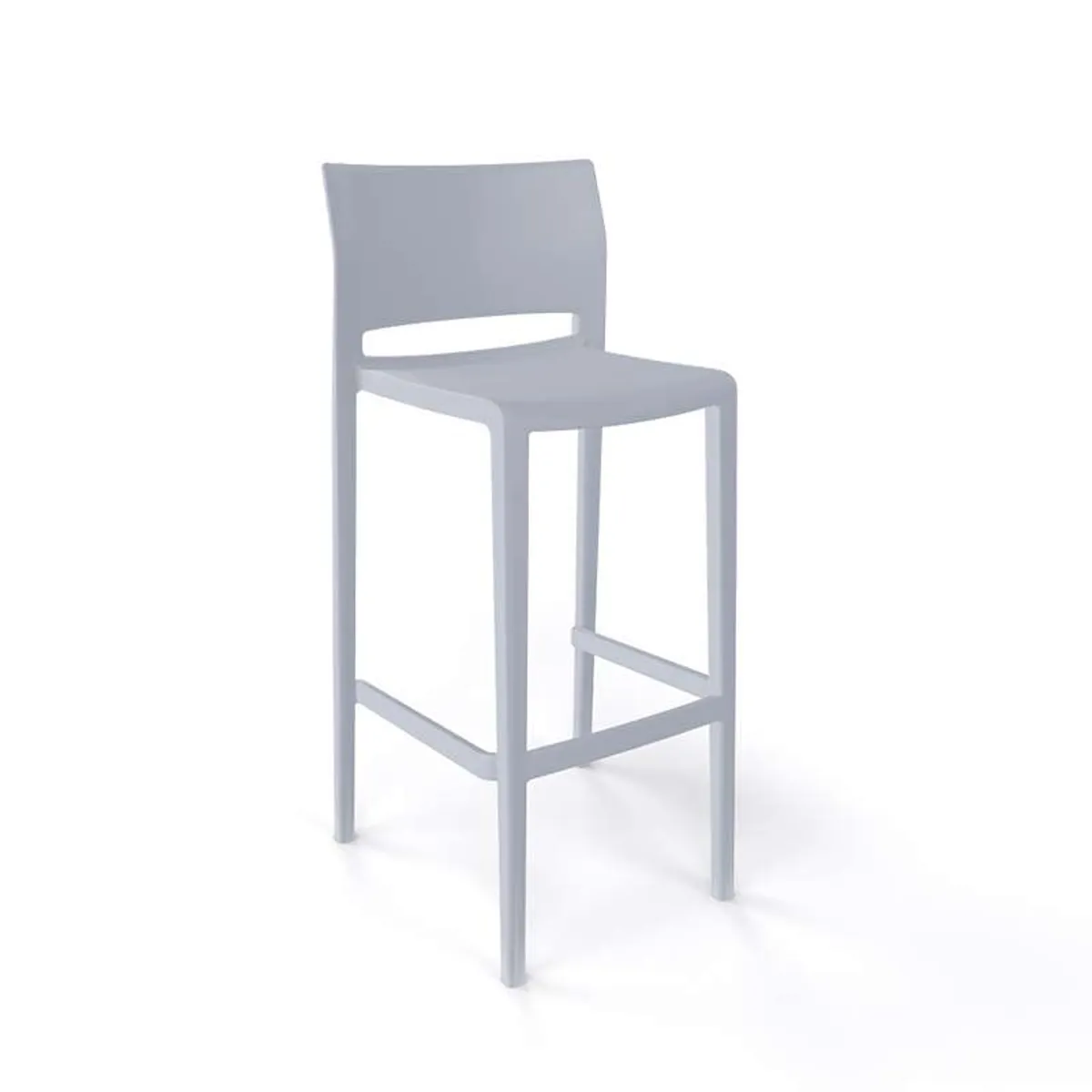 Bakhita - Tabouret de bar d'extérieur empilable — vue 5