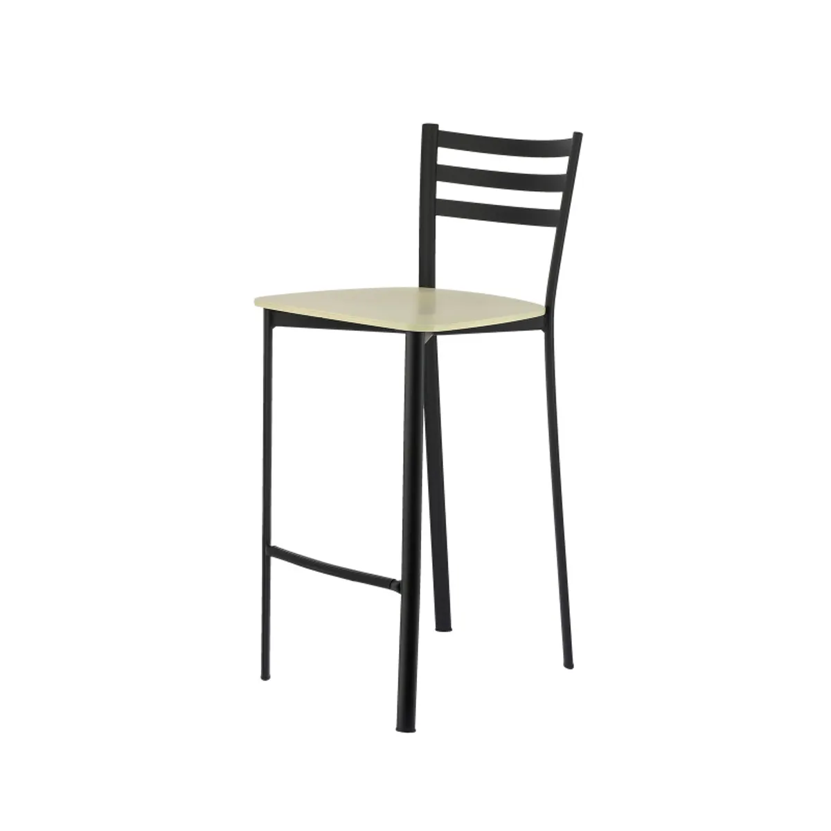 Ace 1329 - Tabouret de cuisine en métal et assise bois hauteur snack — vue 5