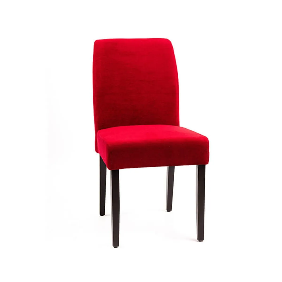 Fritz line - Chaise contemporaine avec dos matelassé en tissu et pieds en bois — vue 5