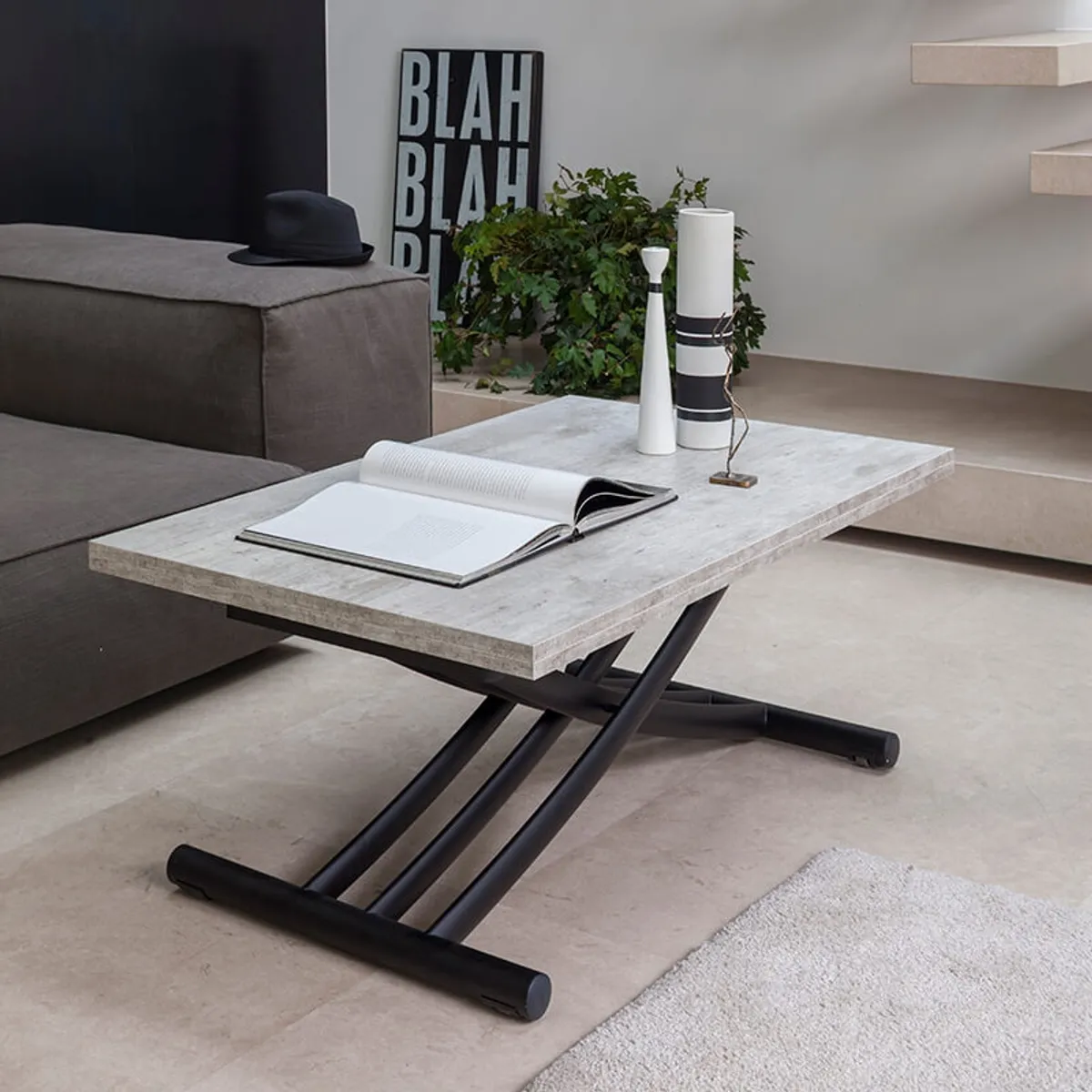 Fenice AT050 - Table italienne relevable et rabattable en mélaminé — vue 4