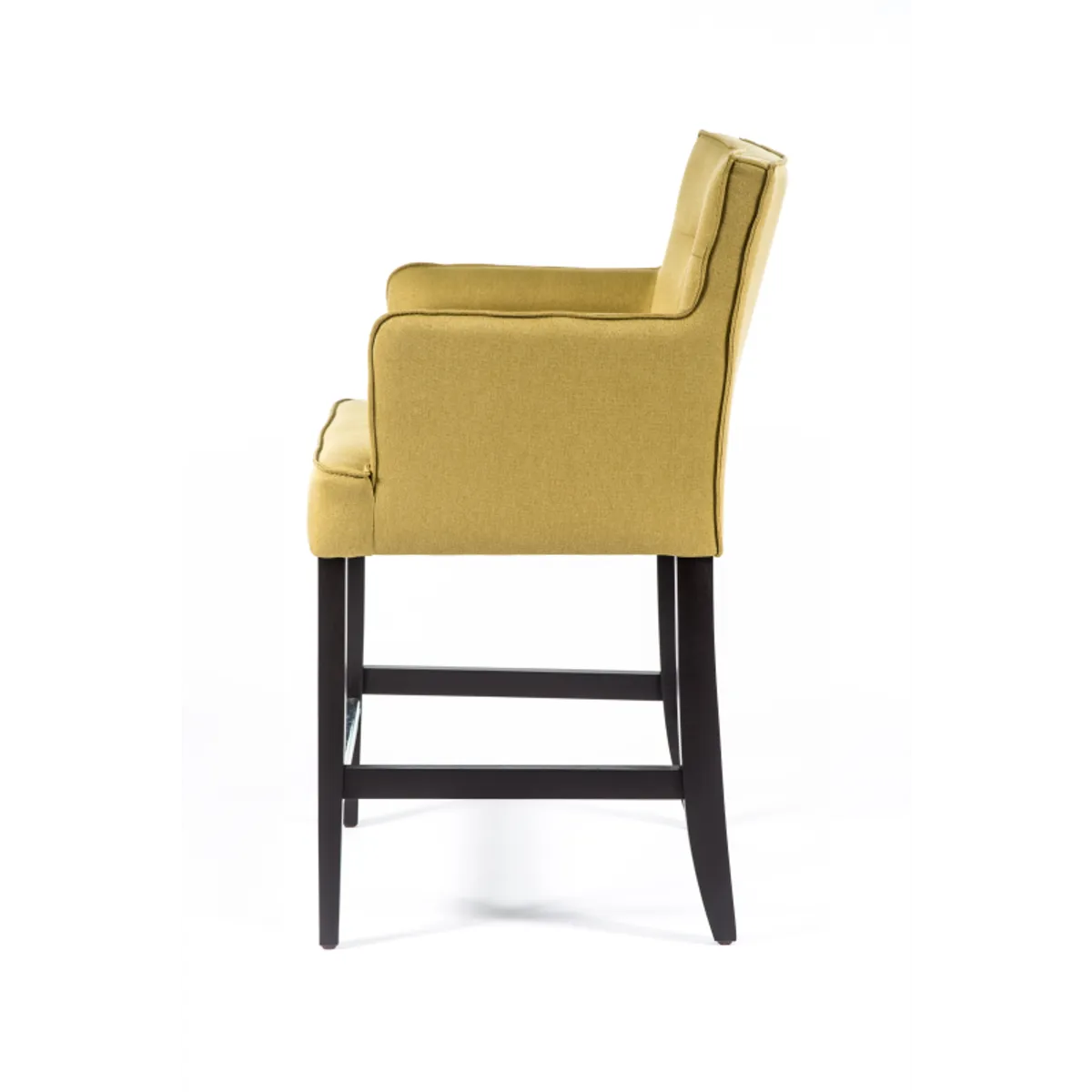 BarDiem 2 - Tabouret snack en tissu matelassé avec accoudoirs — vue 4