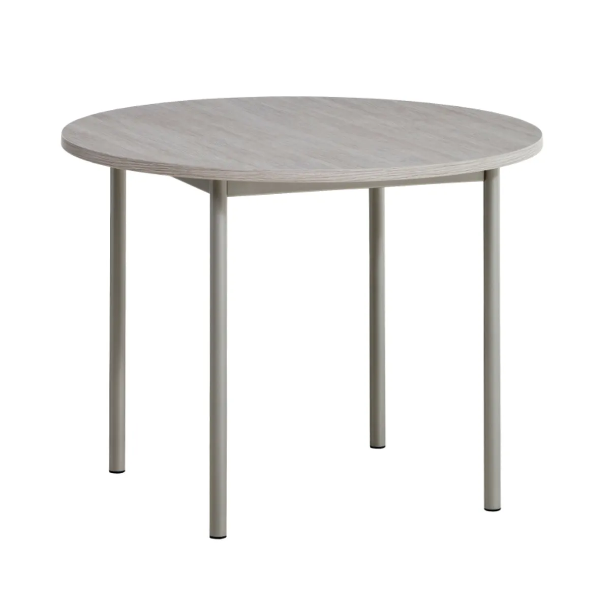 Basic - Table de cuisine ronde en stratifié avec pieds en métal — vue 5