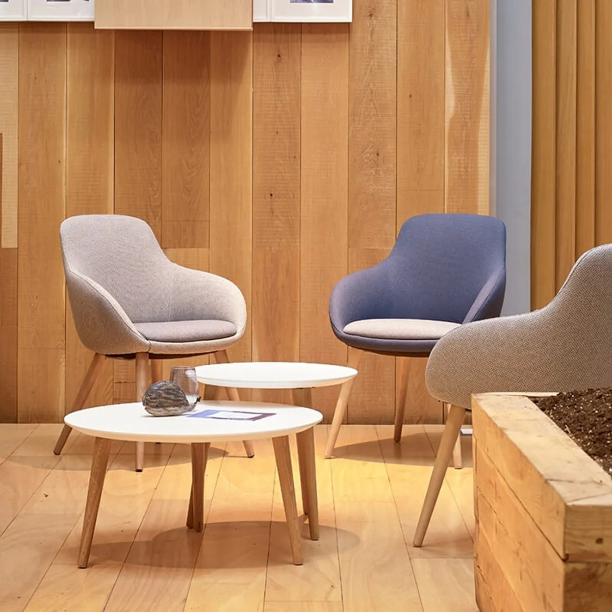 Eneka 02 - Fauteuil made in France confortable en tissu — vue 3