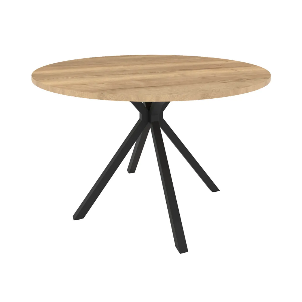 Onyx - Table ronde en stratifié avec pieds en métal moderne — vue 5