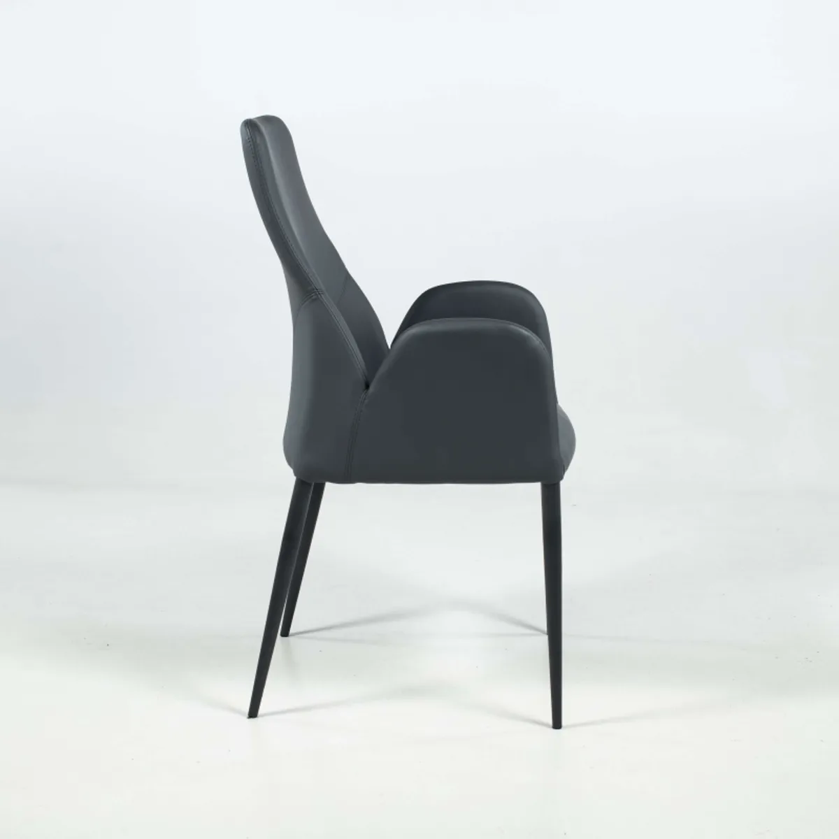 Bridge Mathilde - Fauteuil moderne en synthétique et métal fabriqué en Italie — vue 4