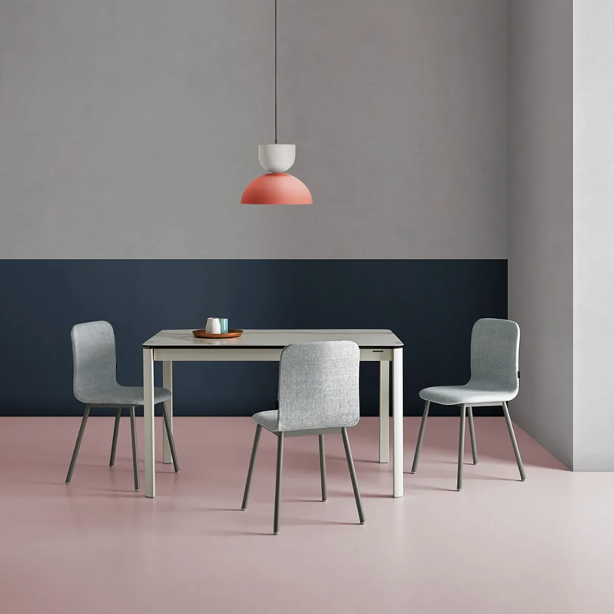 Pepper Mobliberica® - Table rectangulaire extensible en céramique et pieds en métal — vue 4