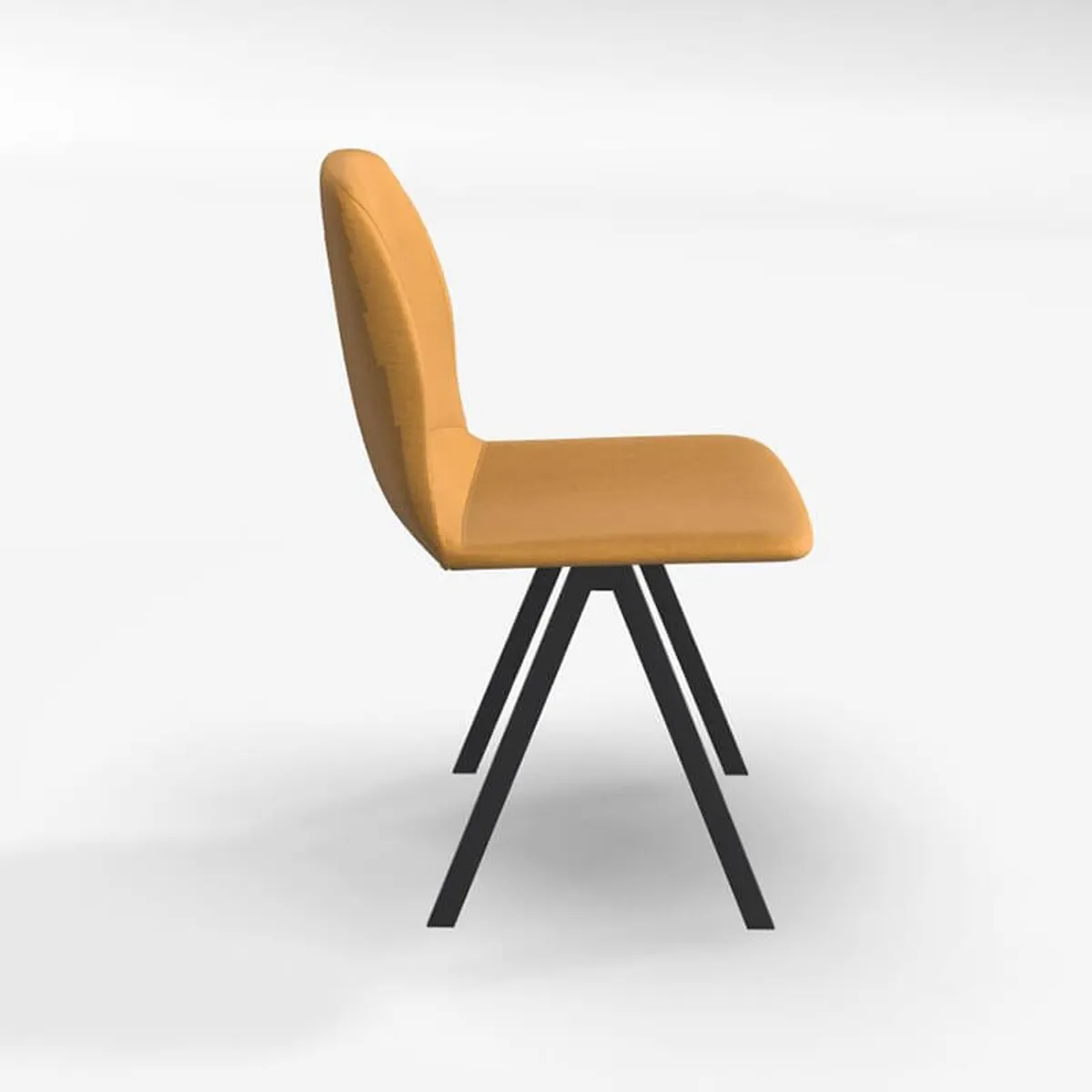 Ona - Chaise de salle à manger moderne en tissu — vue 4