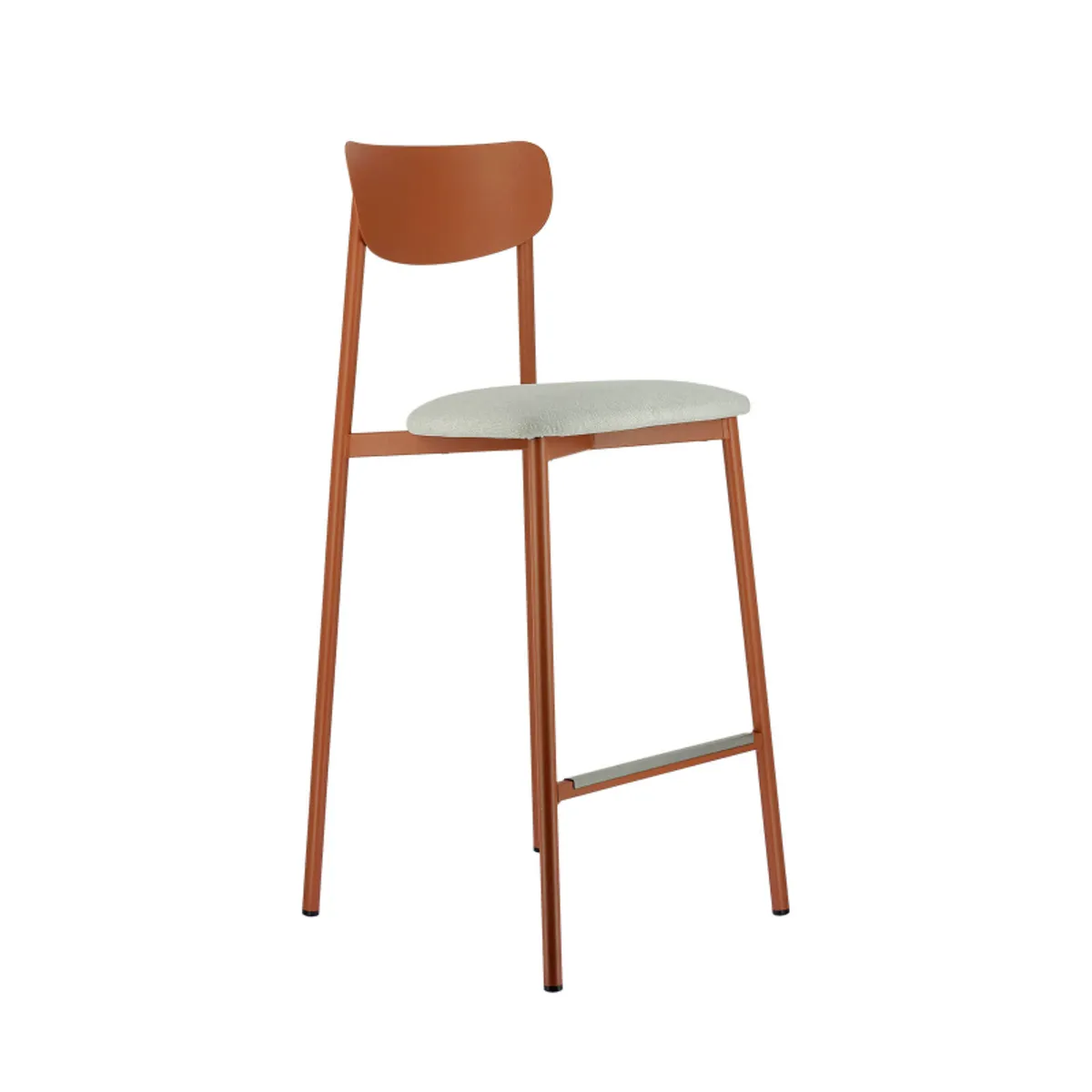 Colette Carrier® - Tabouret snack français en métal avec assise en tissu — vue 5