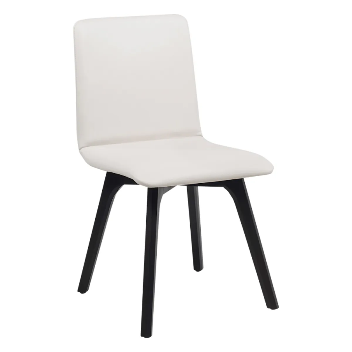 Plaza - Chaise de salle à manger scandinave en synthétique et bois
