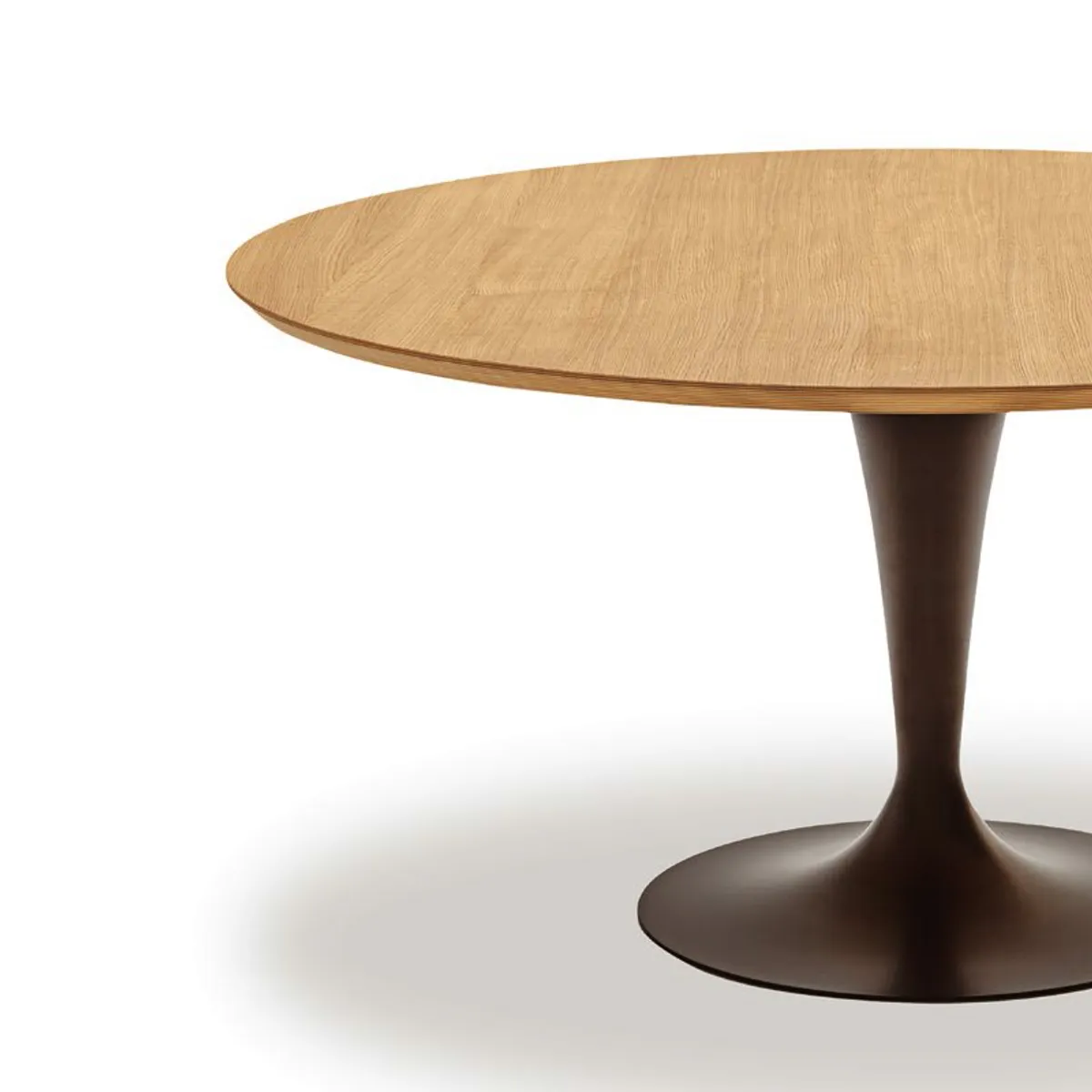 Flûte Sovet® - Table ronde design plateau bois — vue 5
