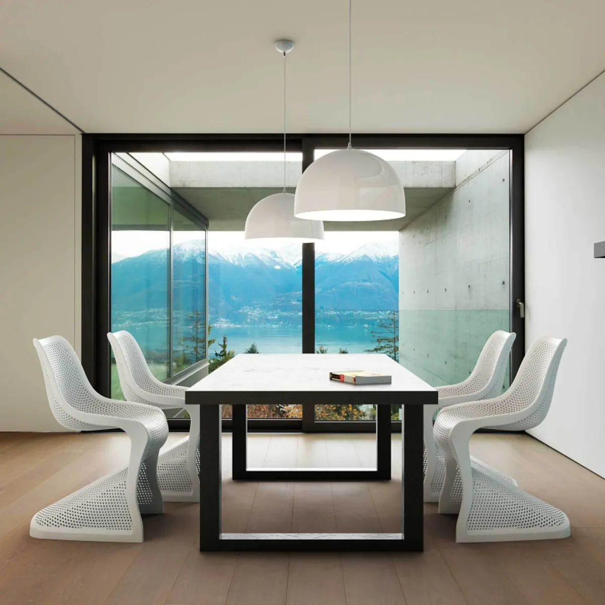 Bloom - Chaise design ajourée en polypropylène — vue 4