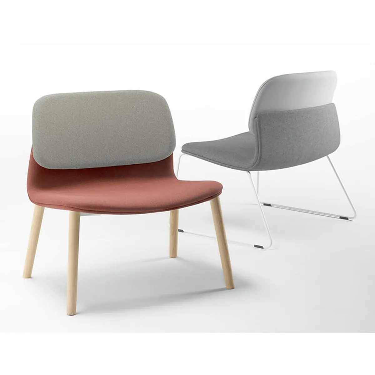 Klik - Chauffeuse confortable en tissu pieds bois made in France — vue 4