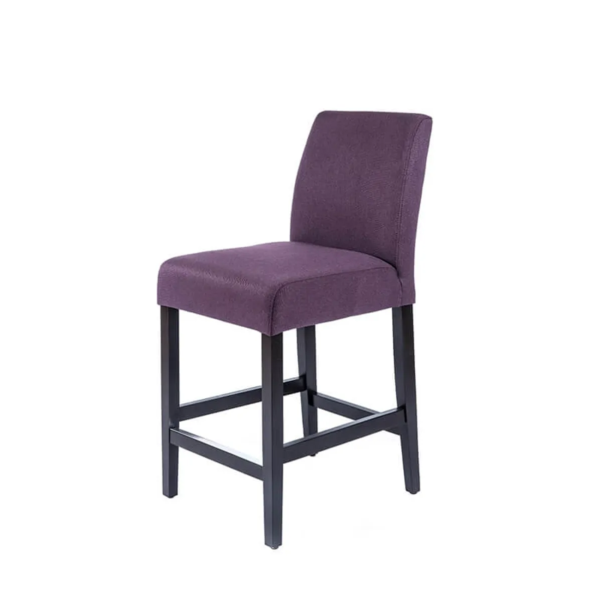 BarFritz - Tabouret snack contemporain en tissu et pieds en bois massif — vue 3