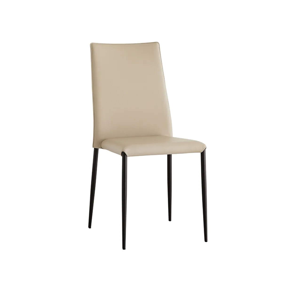 Trix - Chaise italienne contemporaine en cuir — vue 4