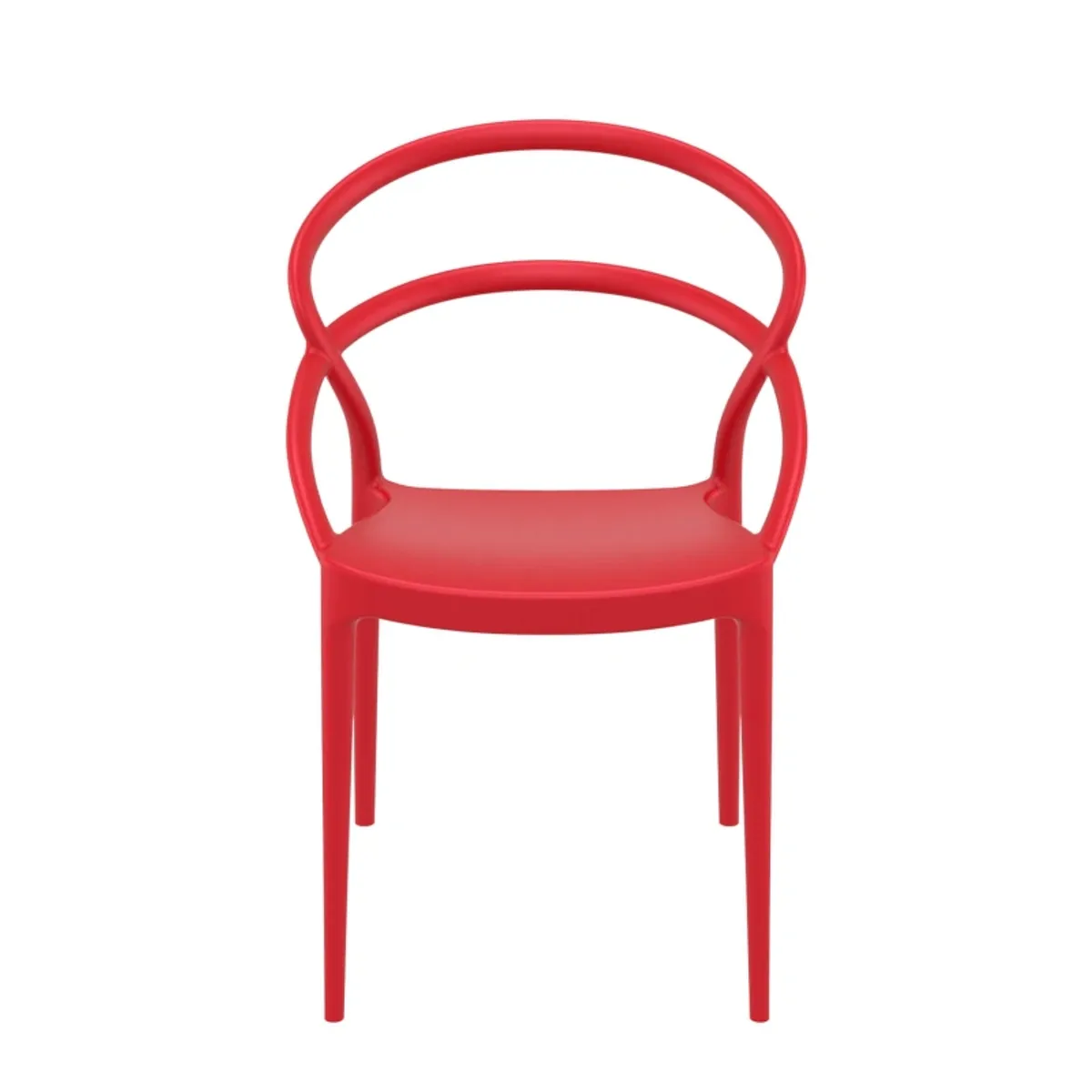 Pia - Chaise de jardin tendance empilable en polypropylène — vue 5